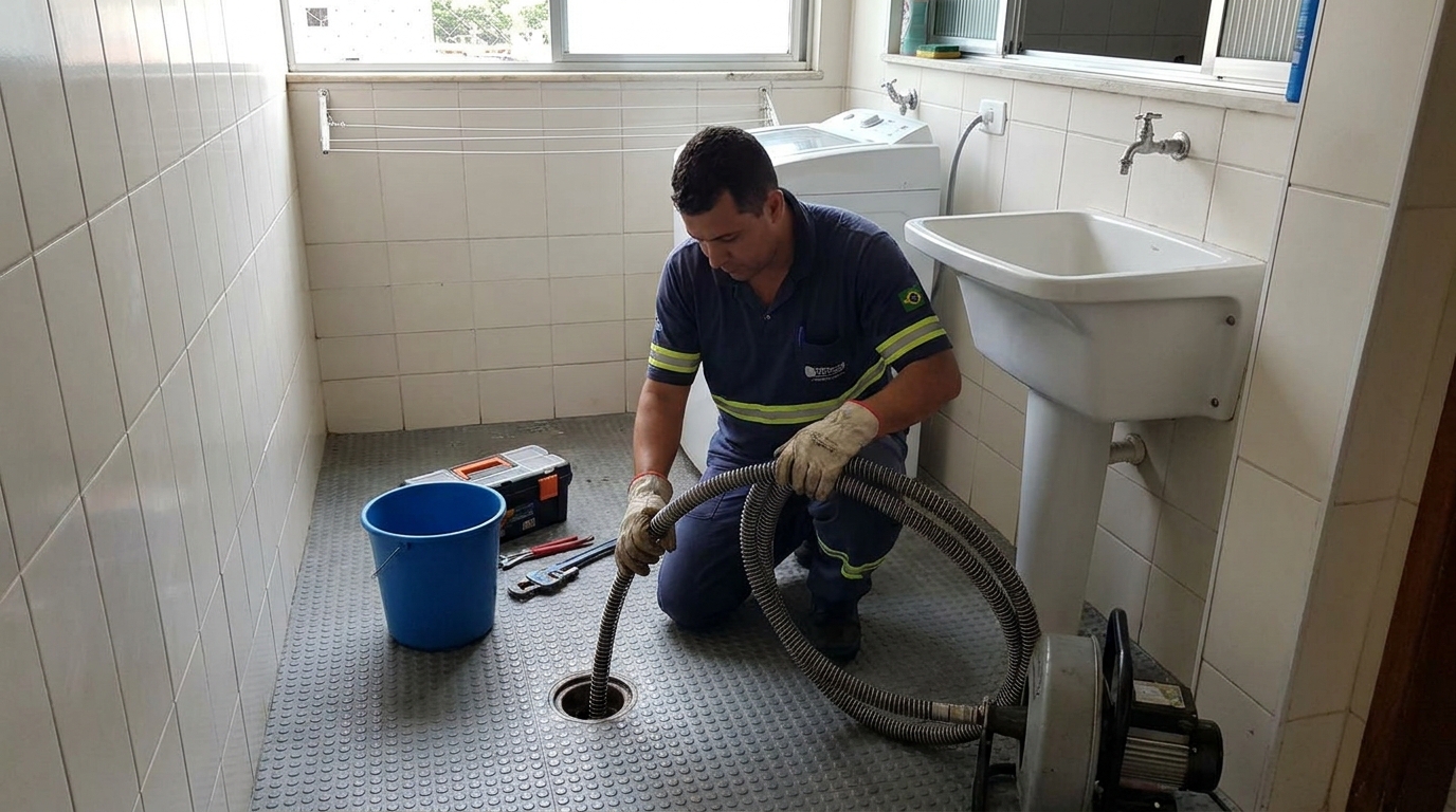 Desobstrução na Cozinha no Badu, Niterói‑RJ